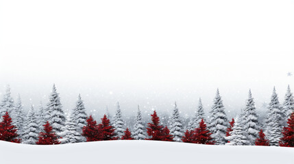 Obraz premium Beautiful Christmas background with white empty copy space for text or additional images