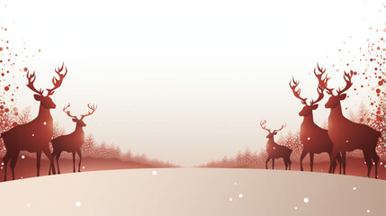 Beautiful Christmas background with white empty copy space for text or additional images - obrazy, fototapety, plakaty