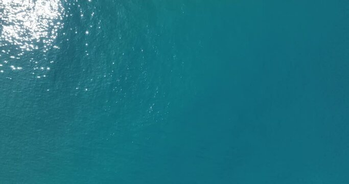Aerial flying drone view ocean background, Waves water surface,Flight over the ocean,Top view fly over the sea surface