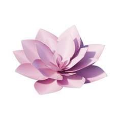 lotus flower isolated , 3d render
