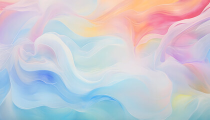 Fototapeta premium Pastel abstract watercolor background. Liquify pastel backdrop. Digital paper art. 