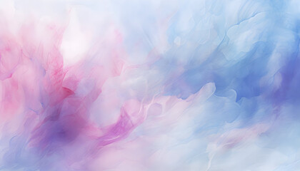 Fototapeta na wymiar Pastel blue and purple abstract watercolor background. Digital watercolor paper art. 