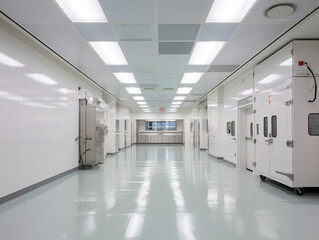 A diligently maintained laboratory, designed for delicate experiments and research purposes.