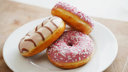 Donuts with sprinkles and icing