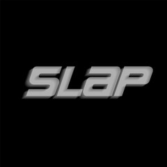 Slap typography on black color