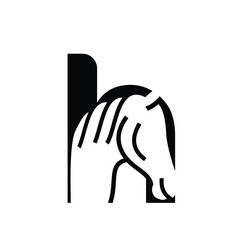 Horse Letter H Logo Design