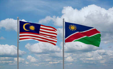 Namibia and Malaysia, country relationship concept
