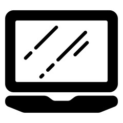 development machine icon, glyph icon style