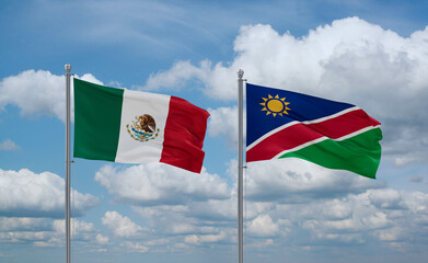 Namibia and Mexico, country relationship concept