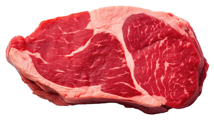 Obraz premium Piece of beef. Fresh piece of steak for grilling isolated.