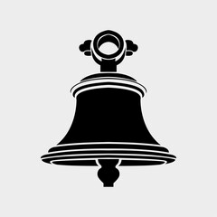 The bell of Hindu temple vector icon.