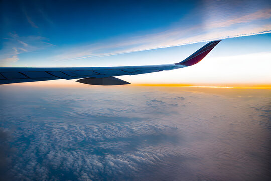 Sky photos taken from an airplane