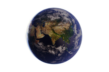 3D Illustration,Planet Earth globe. area asia