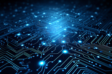 Circuit board electronic chips or electrical line engineering technology concept background