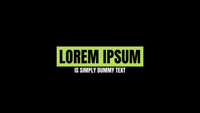 Animated Title Compatible with Social Media Videos