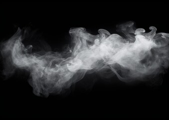 Abstract smoke on black dark background. Smoky background.