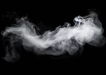 Crédence de cuisine en verre imprimé Fumée Abstract smoke on black dark background. Smoky background.