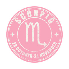 Scorpio Zodiak sign, logo, printable art for t-shirt, black destressed texture logotype for web, mobile apps and ui. Astrology, zodiak , esoteric,  constellation logo for print Collection of symbols 