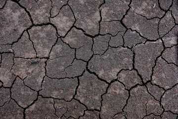 Wall texture soil dry crack pattern of drought lack of water of nature brown old broken background.