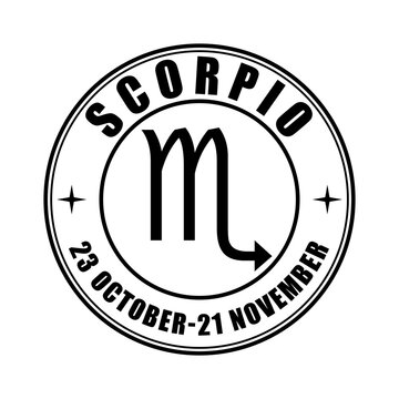 Scorpio Zodiak sign, logo, printable art for t-shirt, black destressed texture logotype for web, mobile apps and ui. Astrology, zodiak , esoteric,  constellation logo for print Collection of symbols 