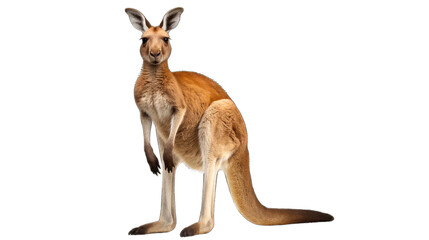 kangaroo isolated on a transparent background. - obrazy, fototapety, plakaty