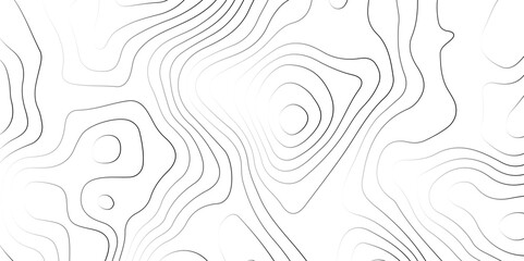 Abstract wavy topographic map. Abstract wavy and curved lines background. Abstract geometric topographic contour map background.