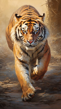 brilhante tigre de bengala 