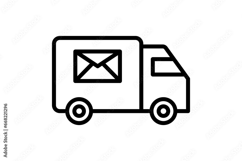 Poster email delivery icon. icon related to delivery. suitable for web site, app, user interfaces, printabl