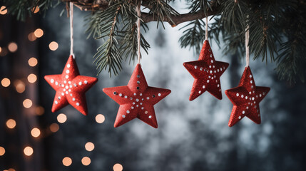 Christmas Stars Lanterns decorative light garland for house decor. Magic Star hanging lantern. Christmas decoration sweden style red star pendant lights bulb