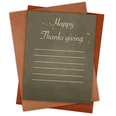 Thanksgiving note