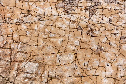 Cracked rock surface texture background