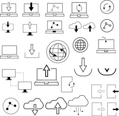 set of icons