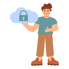 Literature for personal development.Knowledge and education.Books library in head shape.Isolated on white background.Vector flat illustration.