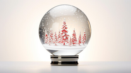 bola de cristal com tema de natal 
