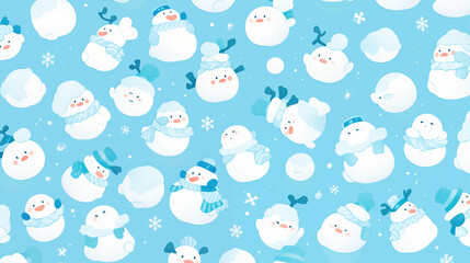 Obraz premium 雪だるまの壁紙