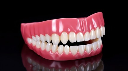 Obraz premium Full denture teeth with jaw