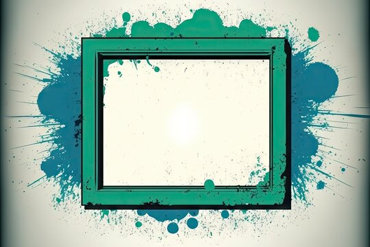 Grunge background with frame for your design
