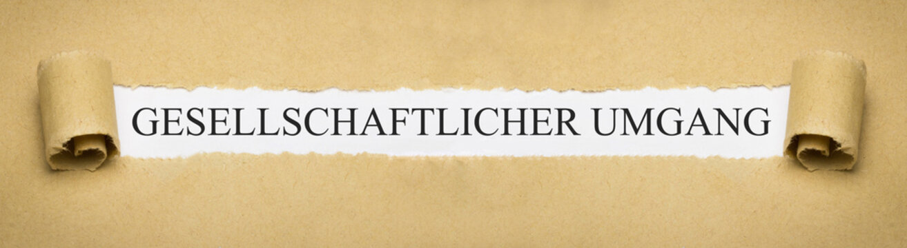 gesellschaftlicher Umgang