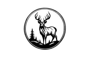 deer animal design illustration