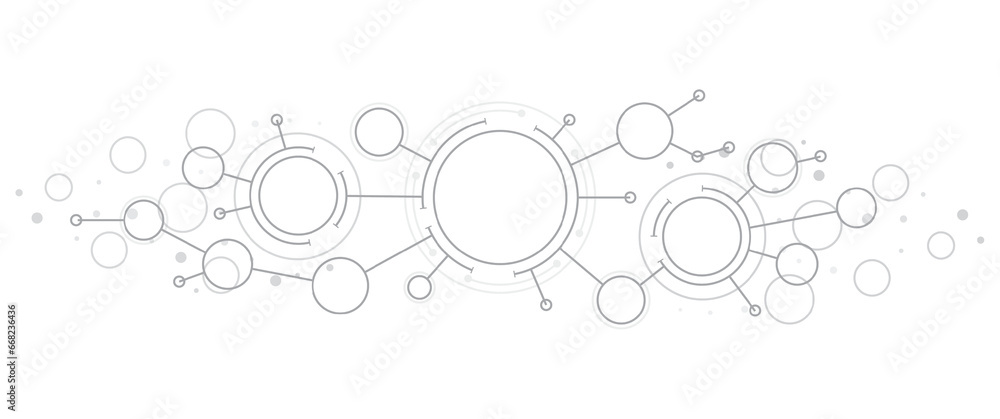 Aufkleber gray background. Abstract technological background with various technological elements. Structure pattern technology backdrop. Vector illustration.	
