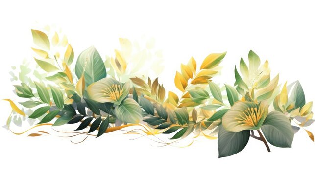 Seamless pattern, abstract art. Watercolor painting, children's wallpaper. Hand drawn plants. Palms, rainforest, leaves, flowers. modern Art. Prints, wallpapers, posters, cards, murals