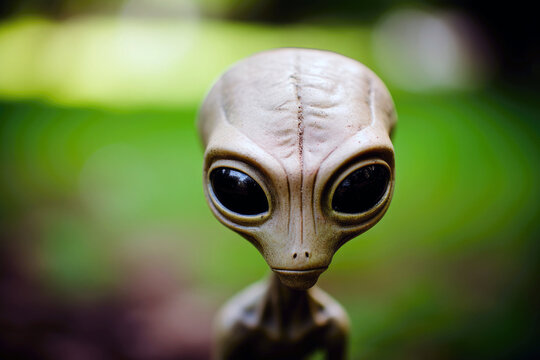 Unidentified visitor: portrait of a sci-fi alien