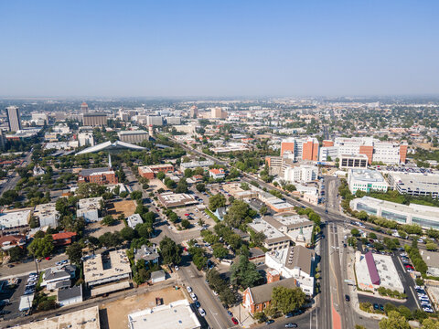 Fresno, California downtown 