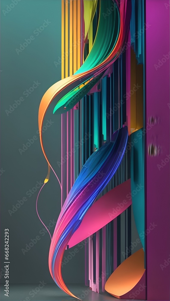 Poster abstract background with lines