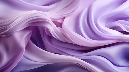 Fotobehang Mesmerizing swirls of lilac and violet dance across the abstract landscape of a rich purple fabric, evoking a sense of fluid elegance and wild imagination © Envision