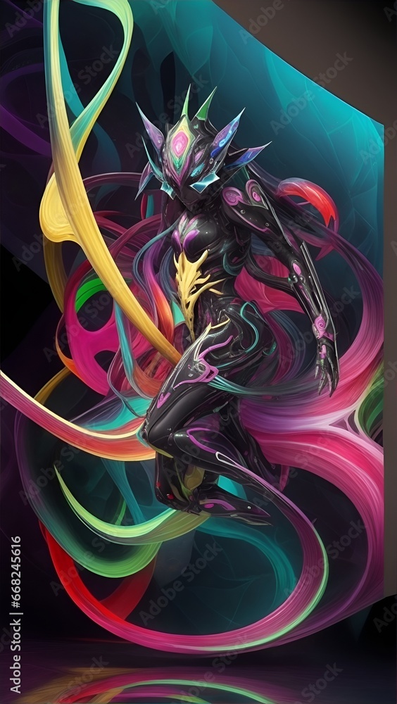 Poster abstract background with lines