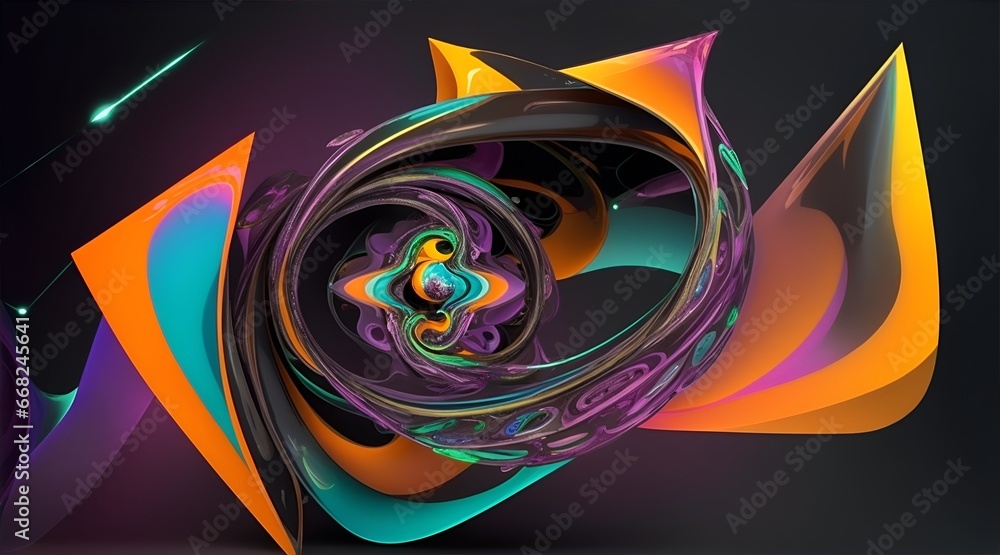 Poster abstract background with lines