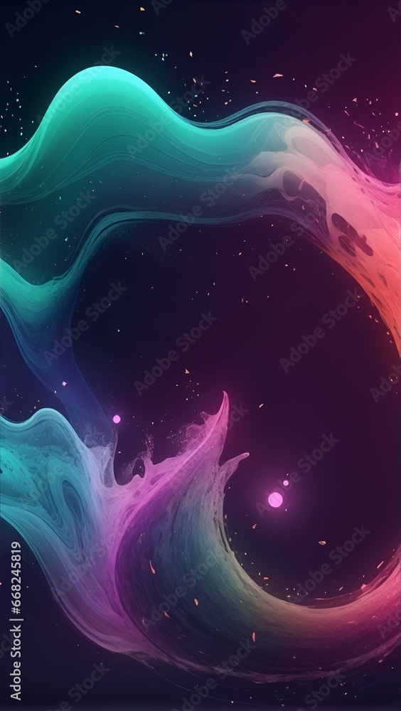 Poster background with space