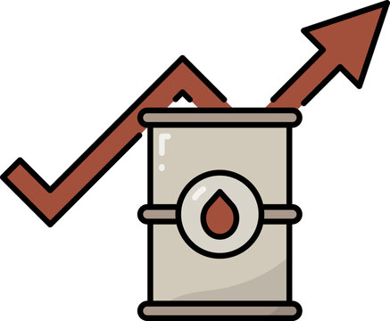 recommend clip art: Oil price increase icon