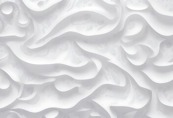 white waves abstract shape background